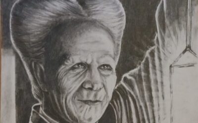 Proces powstawania rysunku ołówkiem – portret inspirowany kreacją Gary’ego Oldmana w filmie „Dracula”